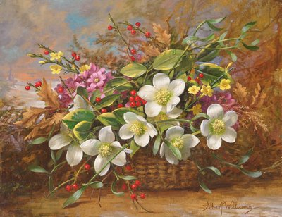 Flora de invierno en una sombra de bosque de Albert Williams